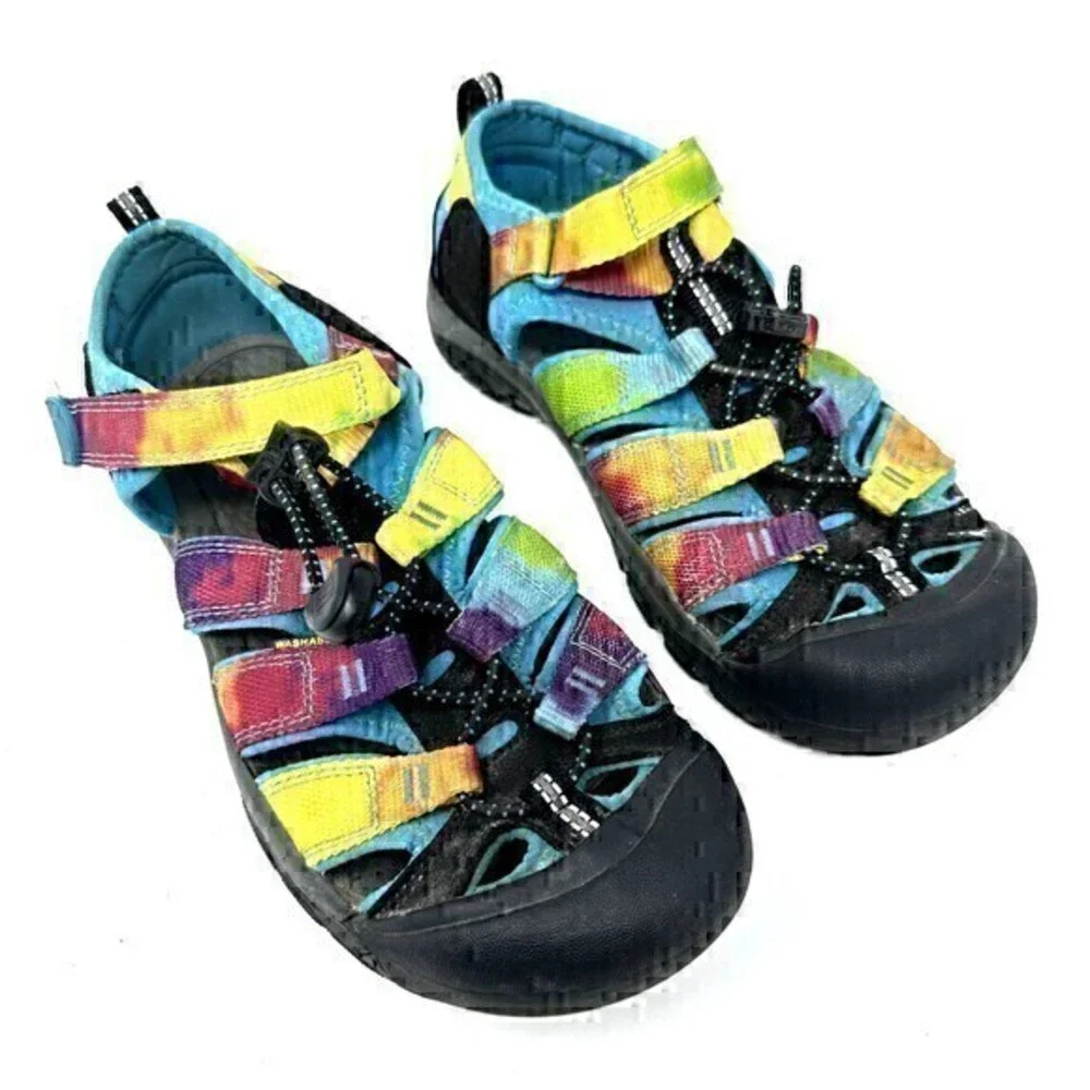 Keen Kids Newport H2 Rainbow Tie Dye‎ Water Hiking Sandals Size 4